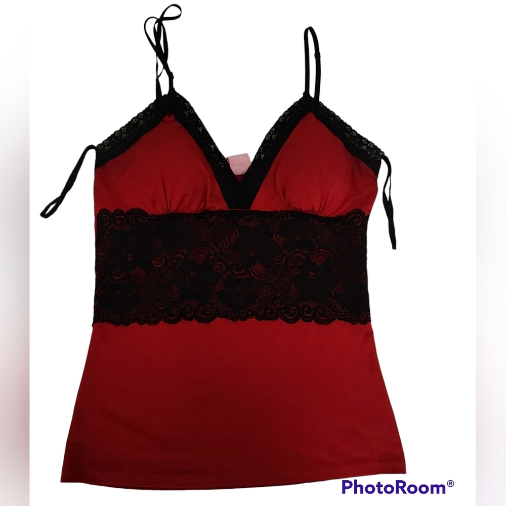 Y2k Lipstick Red Tank Top ,Size M